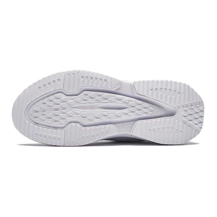 Anta Kids Bow Speed Knob Comfortable Versatile Shock Absorbing Wear Resistant Low Top Running Shoes Kids Running Shoes White A312425516-1