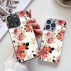 Applicable iPhone17ProMax Spring Flowers Metallic Lacquer Glass Mobile Phone Protective Case 17 All Inclusive 15 Fine Holes 16