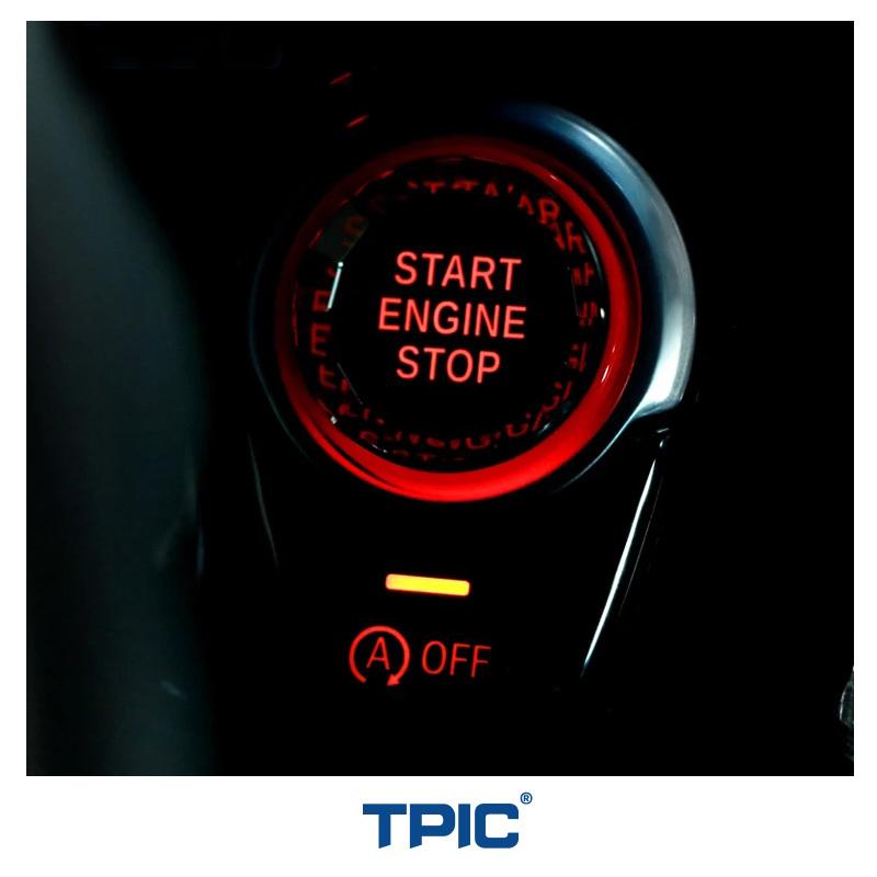 TPIC for BMW F30 F20 E90 E92 E93 E84 F10 F25 X5 F15 F16 X1 X3 G01 X4 Car Crystal Engine Start Stop Switch Button Cover Accessory