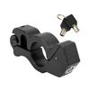 Motorcycle Lock Handlebar Grip Aluminum Protective Horn Lock for Braking SecurityBlack