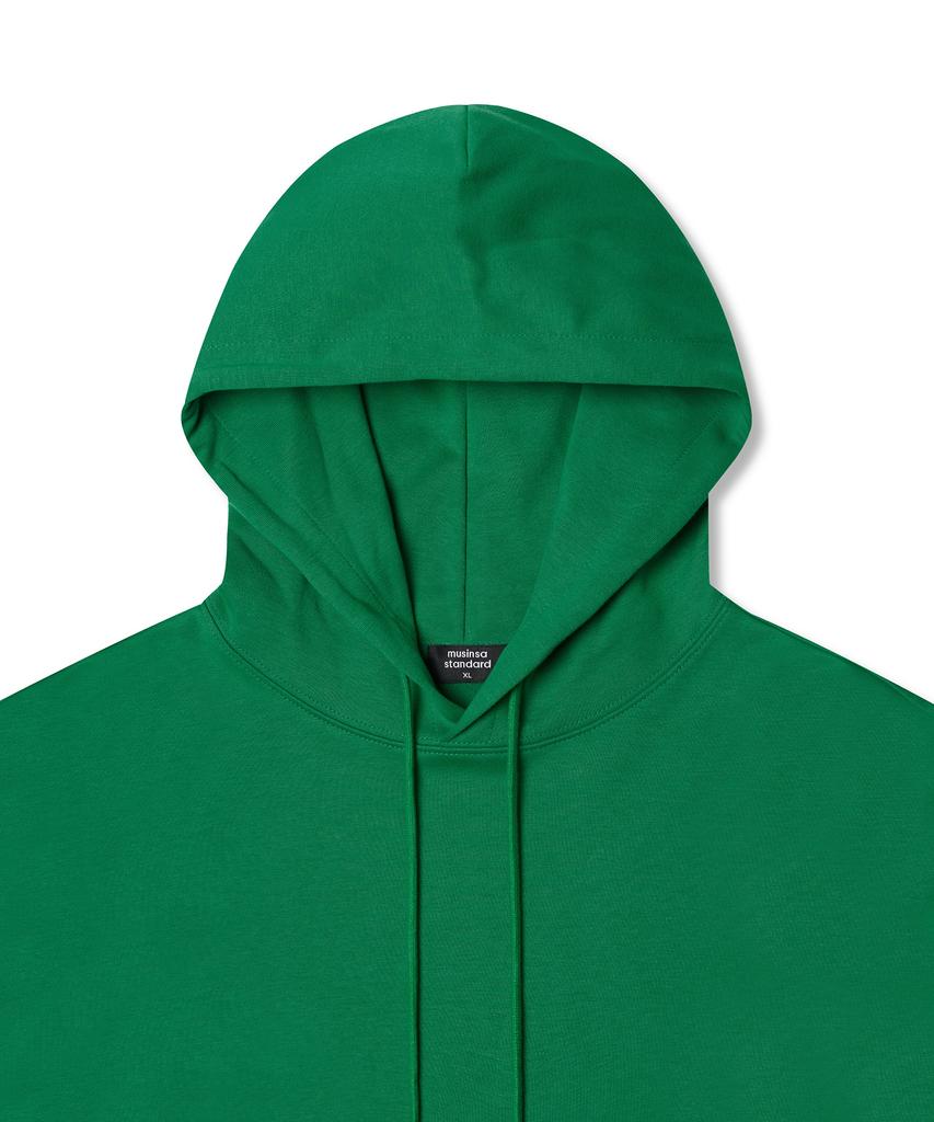 Flat Terry Oversized Hooded Sweatshirt [Jolly Green]