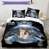 3pcs Jul Fait d'or pattern bedding set duvet cover set includes duvet cover &pillowcases, perfect all season bedroom decoration & gift