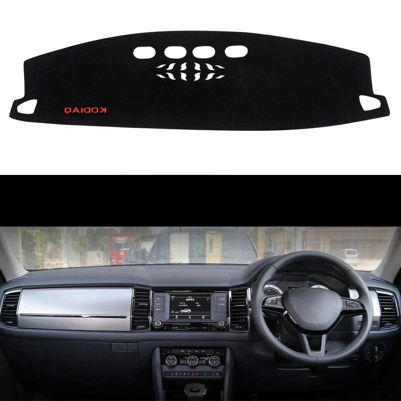 

Car Dashboard Cover Mats Avoid Light Pad Instrument Panel Carpets Trim Interior For Skoda Kodiaq 2017 2018 2019 2020 Accessories