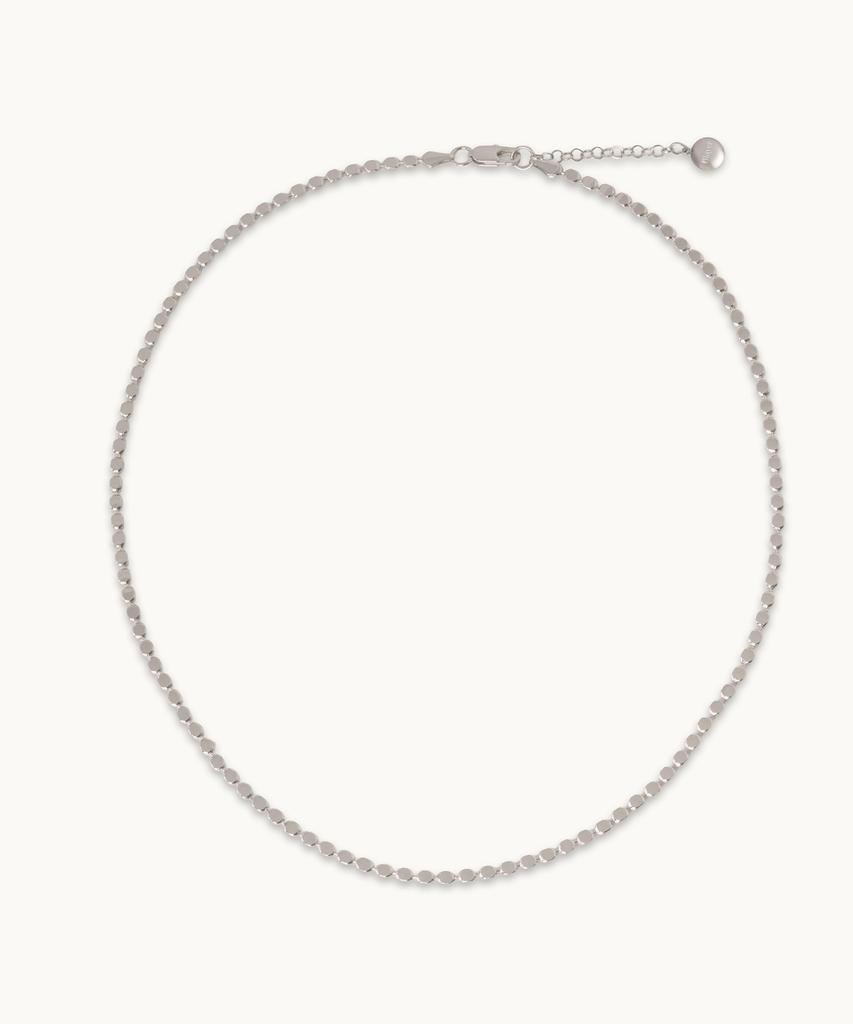 Blayer Pressed Circle Chain Necklace [Silver]