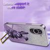 For Huawei Nova 10 Pro 4G Cell Phone Case Cartoon Rabbit Glitter PC+TPU Pull-out Kickstand Cover