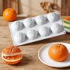 Wiederverwendbare Kuchenform in Orangenform 8 Mulden Mousse-Kuchenformen Realistische Obst-Backform Küchengebrauch