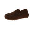 Fashion Flats Autumn New Round Toe Deep Mouth Suede Soft Sole Anti-slip Wear-resistant Single Shoes