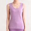 Women Traceless Heating Thermal Vest Plush Thin Slim Fitting Thermal Winter Bottoming Shirt Cest Warm Underwear Base Layer Clothes for Cold Weather