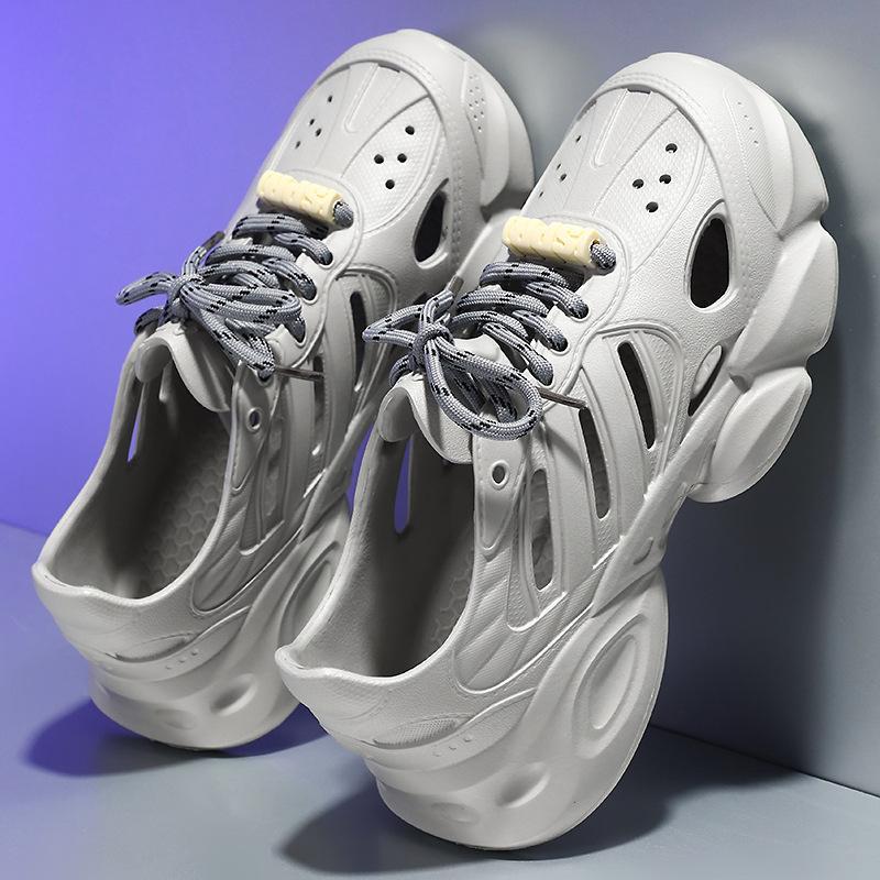 Schuhe Herrenmode vielseitige Freizeitschuhe hohl atmungsaktiv Einzelschuhe Sommer neu Herrensandalen nicht-riechende Fußlochschuhe