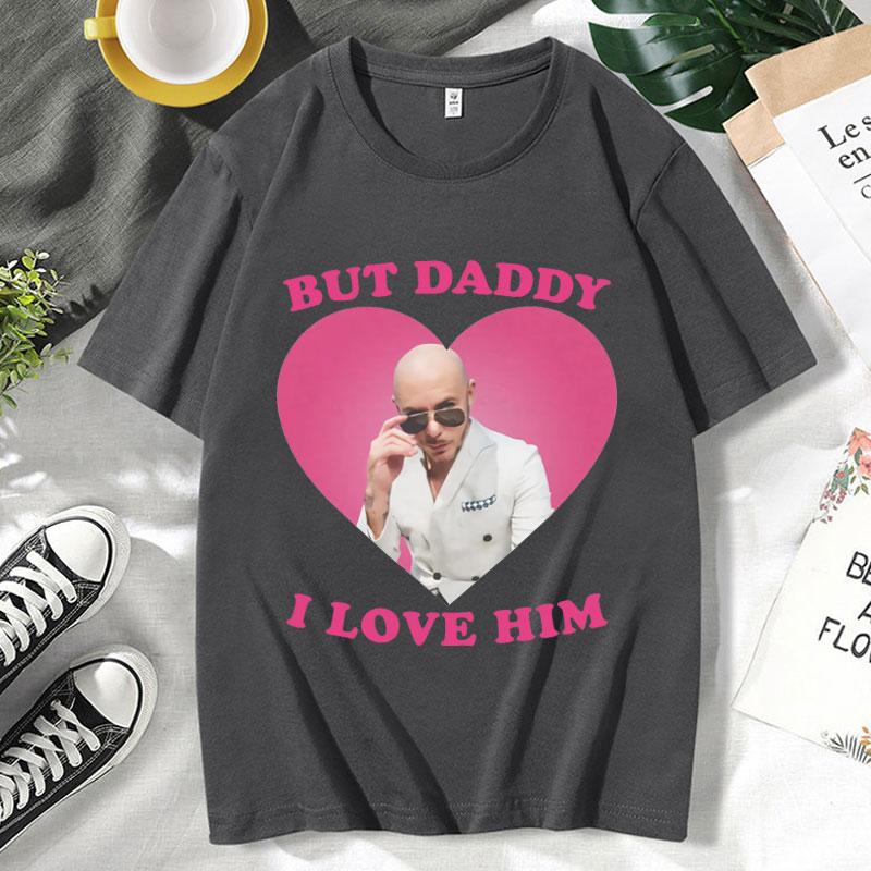 

Funny I Love Him Mr Pitbull Worldwide Printed T Shirt Men s Casual Vintage Cotton Short Sleeves Gothic Oversized T-shirts Male 4XL