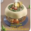 USB Cool Mist Humidifier with Night Light, Mini Portable Desktop Humidifier for Bedroom Office Home Travel, Quiet Air Humidifier for Moisturizing