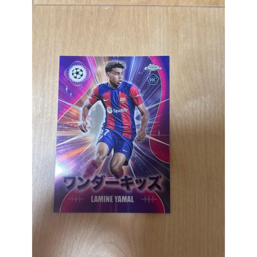 Used Topps Chrome Lamine Yamal Yamal Wonder Kids RC