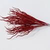 10pcs Textured Plastic Stems Glittering Christmas Picks Artficial Flower Leave Spring Festival Decoration
