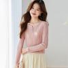 Srcr Women's Silk-Blend Elegant Knit Top