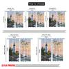 2pcs 2D Flat Printing Party Curtain God Is Light Lighthouse Fabric Without Electricity All Season Party & Holiday Decor Perfect