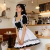 Qichenk Maid Cute Cute Short Lolita School Amusement Costume, Cosplay, Lolita, Beginner's, Dress, Women's, Costume, Festival, Disguise, Party,
