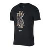 Dri-FIT Kyrie CNY Alfabet Logo Print Korte Mouw T-shirt Heren Tops Zwart AJ1951-010