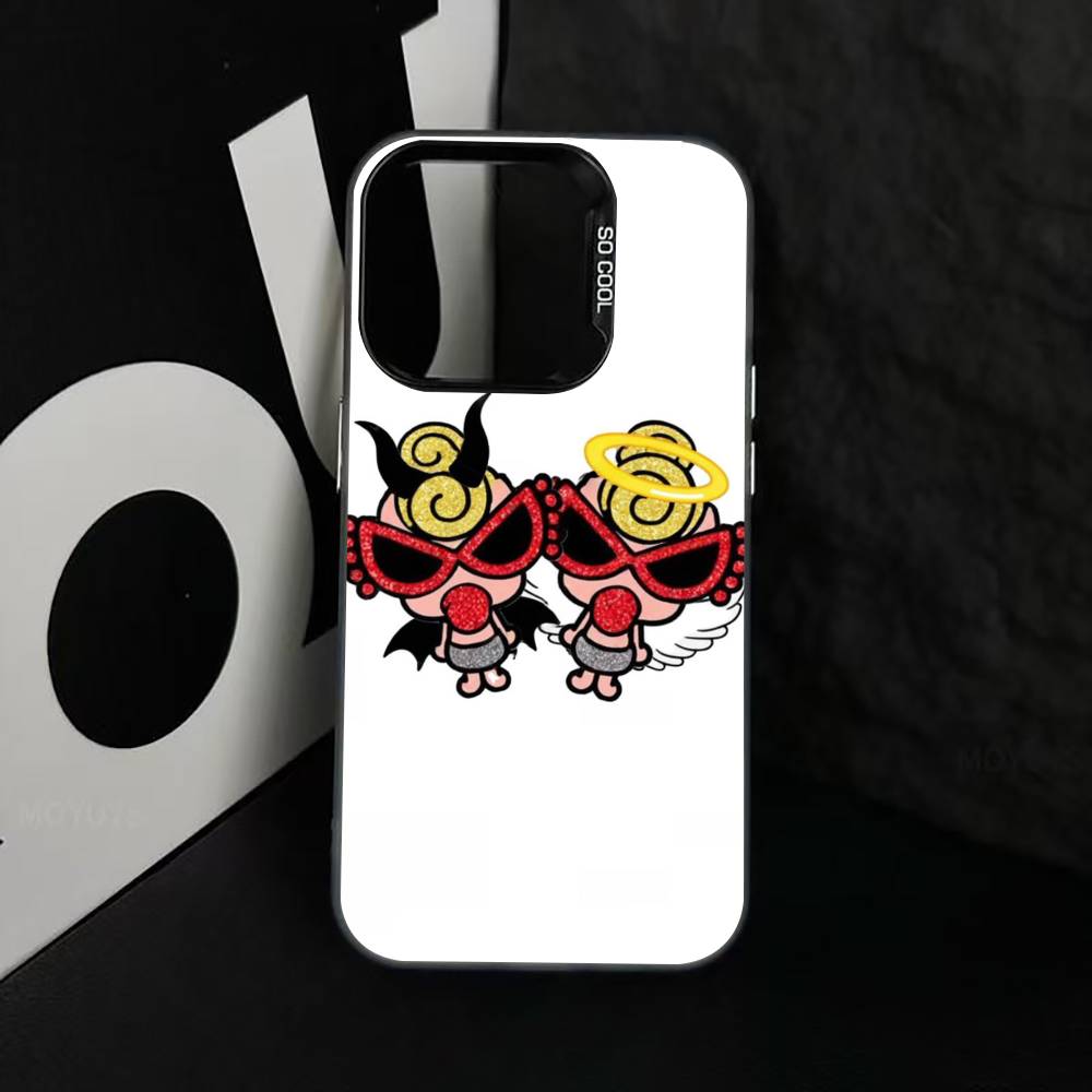 C-cute H-Hysteric M-Min Phone Case For iPhone 17,16,15,14,13,12,11 Plus,Pro Max,XS,Colored Silver Plated Inside Cover