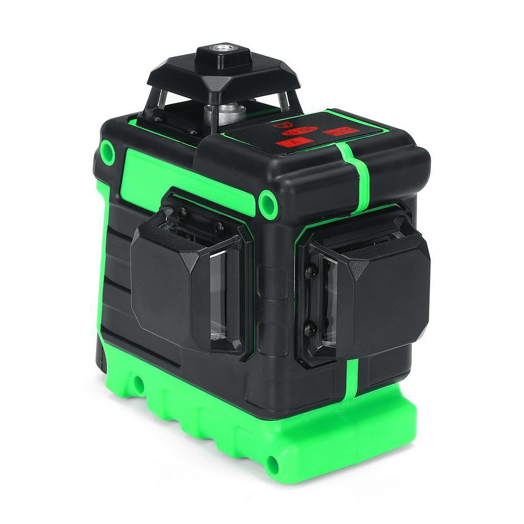 

3D Self Leveling Rotary Laser Level Green 12 Lines Cross Line Laser Measure Tool New
