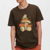 Cottagecore Estetik Svamp Dark Academia Groda Ny Herr T-shirts Hip Hop Sweat T-shirt Sommartoppar Bomull Oversize Herrkläder