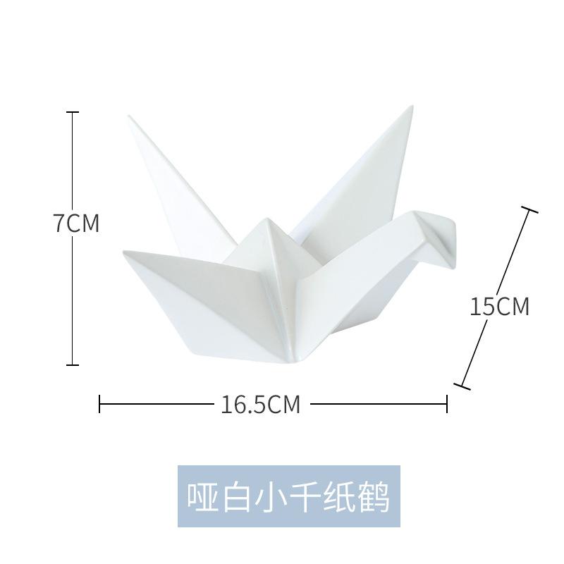 Creative Ceramic Craftsmanship Thousand Paper Crane Folding Home Furnishings Entrances Living Rooms Desktop Decoration Ornaments