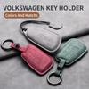 Styling Mouldings Sheepskin Leather Car Key Case Cover Fob For Volkswagen Polo VW Magotan Passat B8 TIGUAN MK2 Golf 8 2020 Car A