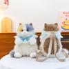 1Pcs Women Bow Cat Plush Bags Cute Realistic Ragdoll Backpacks Small Capacity Daypacks Lolita Personalized Gifts For Girls