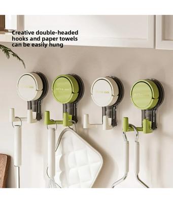 Hooks Suction Cup Hook No Punching Wall Hooks for Bathroom Kitchen Bedroom Reusable Towel Clothes Hanger Hook Home Organizer