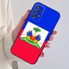 Flag of Haiti Haitian Phone Case For Samsung S24,21,22,23,30,Ultra,20,Plus,Note,10,9,Black Soft Silicone Case