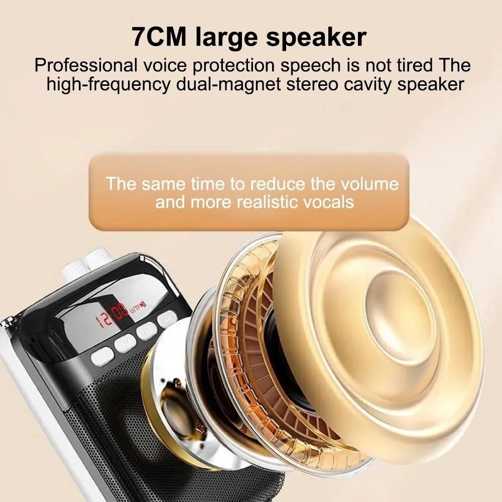 Rechargeable Wireless Microphone Portable Amplifier Loudspeaker  Teaching Environment