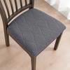 4/6 Pieces, Elastic Lace Up Dining Chair Seat Cover, Thick and Warm, Removable and Washable, Waterproof, Oil Resistant, Anti Slip, Solid Color