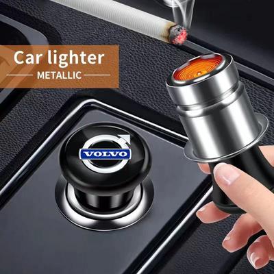 For RDESIGN XC90 XC60 XC40 XC70 S60 S80 S90 V40 V60 Car Cigarette Lighter Aluminum Plug Auto Emblem Power Adapter Assembly