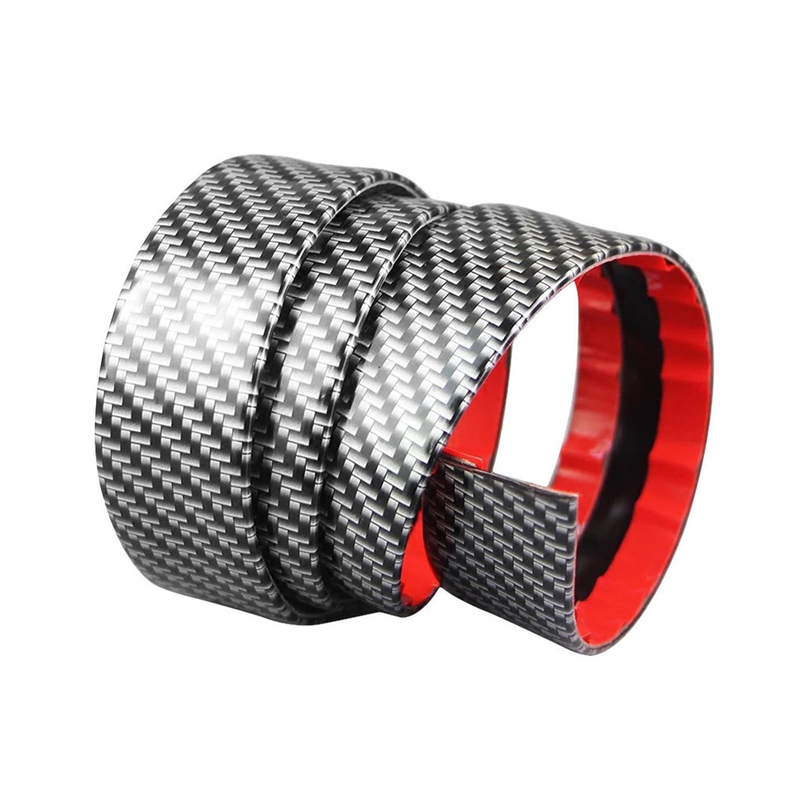 

Carbon Fiber Car Bumper Sill Protector Plate Rubber Cover Guard Pad Moulding чёрный