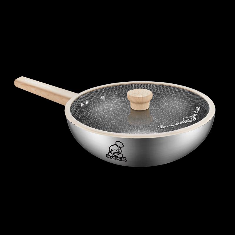 Chui Da Huang 316 Stainless Steel 32cm Non-stick Wok