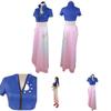 One Piece Nico Robin Skirt Anime Cosplay Costume Halloween Tops Decorated Perfect For Comic Exhibitions And Party Events.