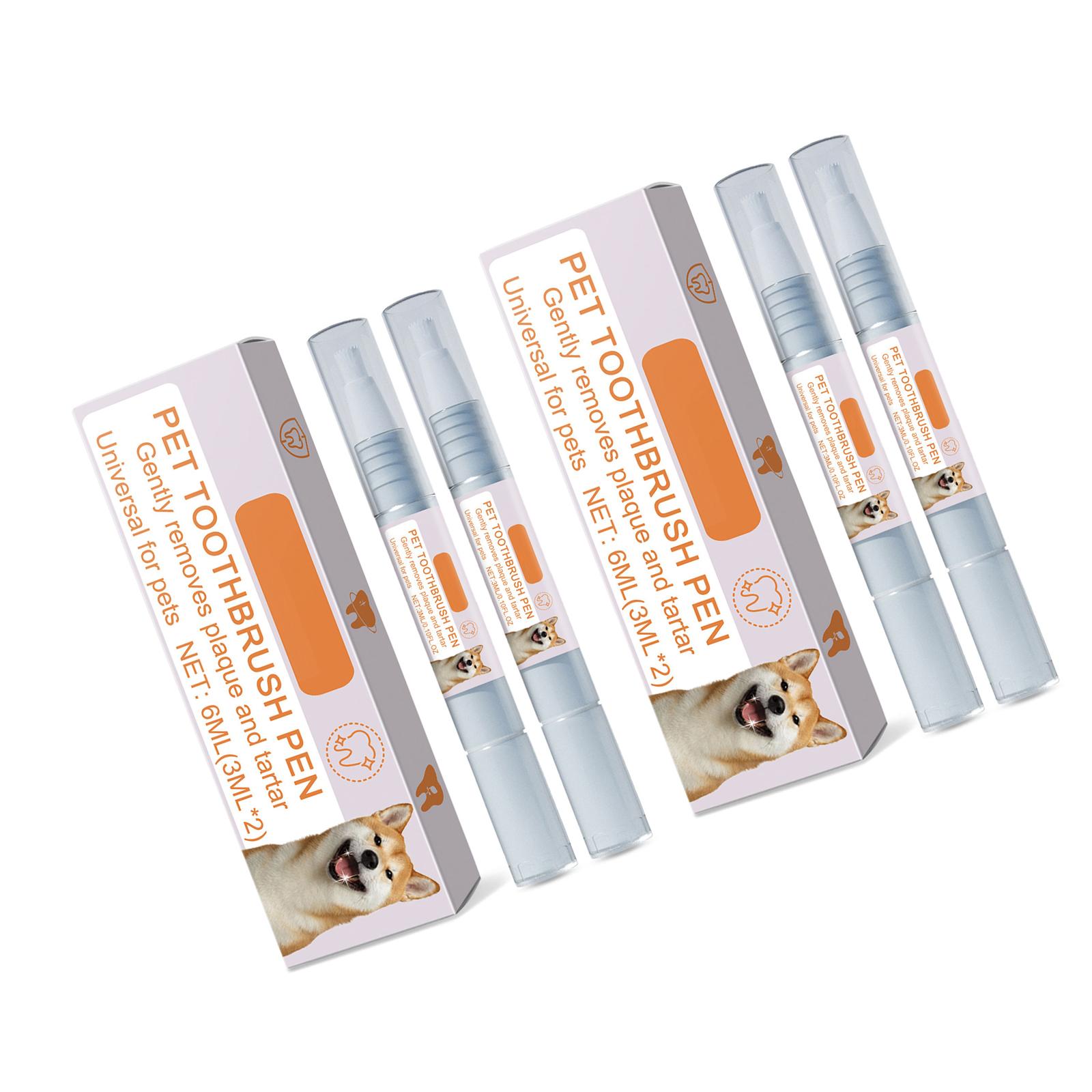 

Pet Toothbrush Easy To Use for Dogs Teeth Care Dogs Cats Cleaning Mouth Brush Preventing Bad Breath Tartar Gums Problems