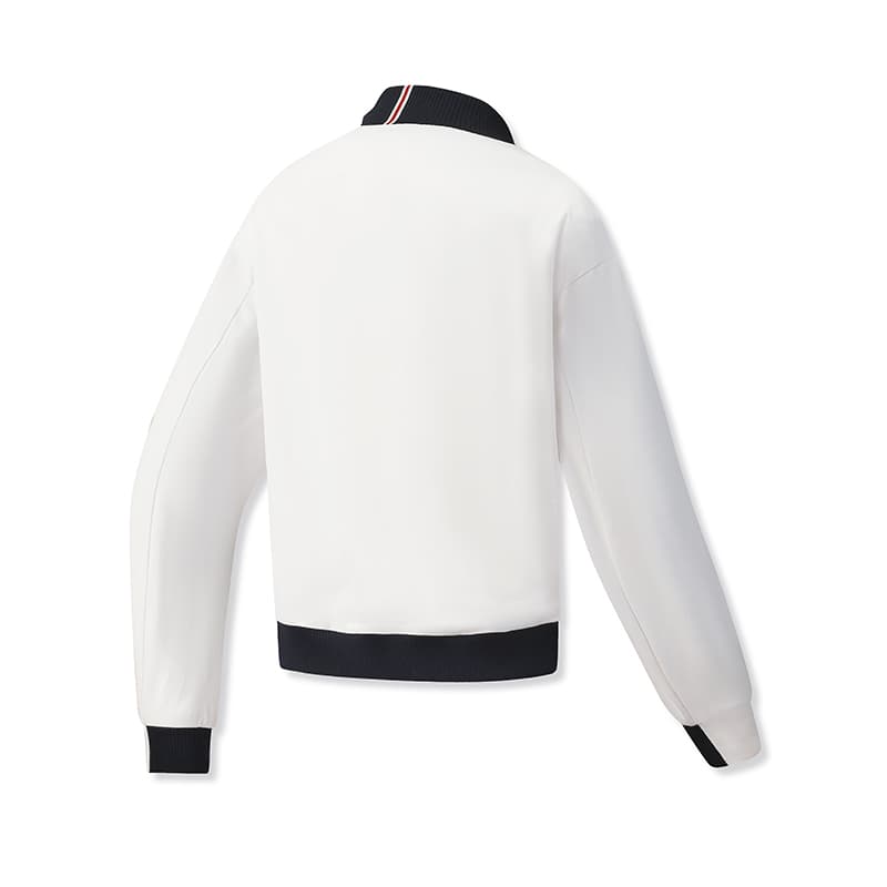 New FILA TENNIS Jacket Women's Jade White A11W543701FWT