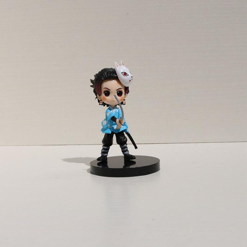 Demon Slayer Figures: 6 Styles - Tanjiro, Nezuko, and Zenitsu Collectible Gashapon Dolls