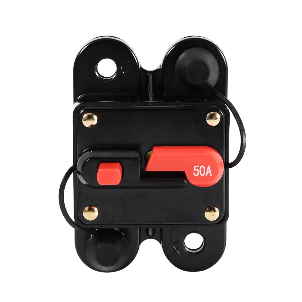Circuit Breaker Reset Fuseholder 50Amp ‑100Amp Circuit Breaker Reset Fuseholder Car Boat Holder Waterproof 12‑24V New