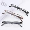 Fashion Half Frame Portable Eye Protection Computer Goggles Business Reading Glasses Anti-Blue Light Glasses Ultra Light Frame