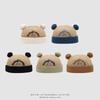 Korean Style Kids' Embroidered Letter Melon Hat – Cute Spring & Autumn Design for Boys & Girls