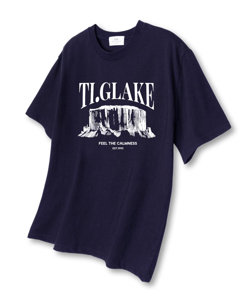 TI.GLAKE Cliff Oversized Short Sleeve T-Shirt Navy
