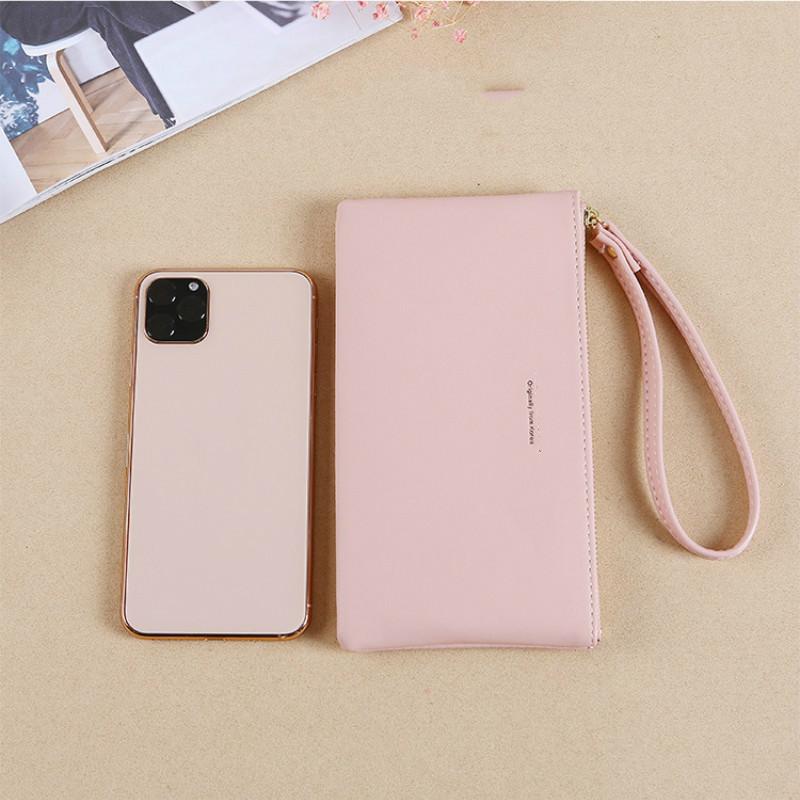 Newest Zipper Ladies Long Wallet Coin Purse Wallet Pu Fashion Clutch Bag Large Capacity Ladies Wallet