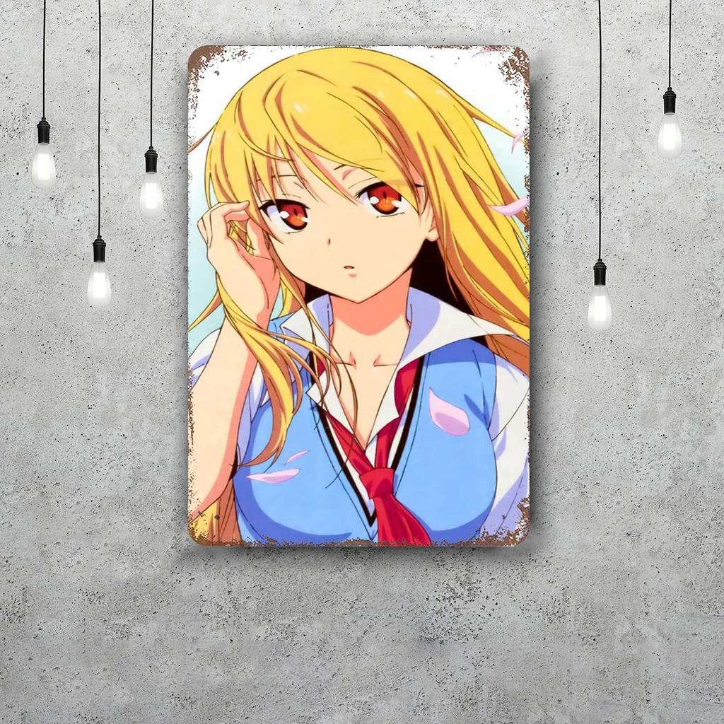 Sakurasou no Pet na Kanojo cartoon Decor Poster Tin Sign Metal Sign Decorative Plaque for Pub Bar Man Cave Club Wall Decoration