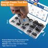 NINDEJIN E Clip Set Circlip Washer Assortment Kit Stainless Steel Carbon Steel 1.2-15mm External Retaining Clip For Shaft