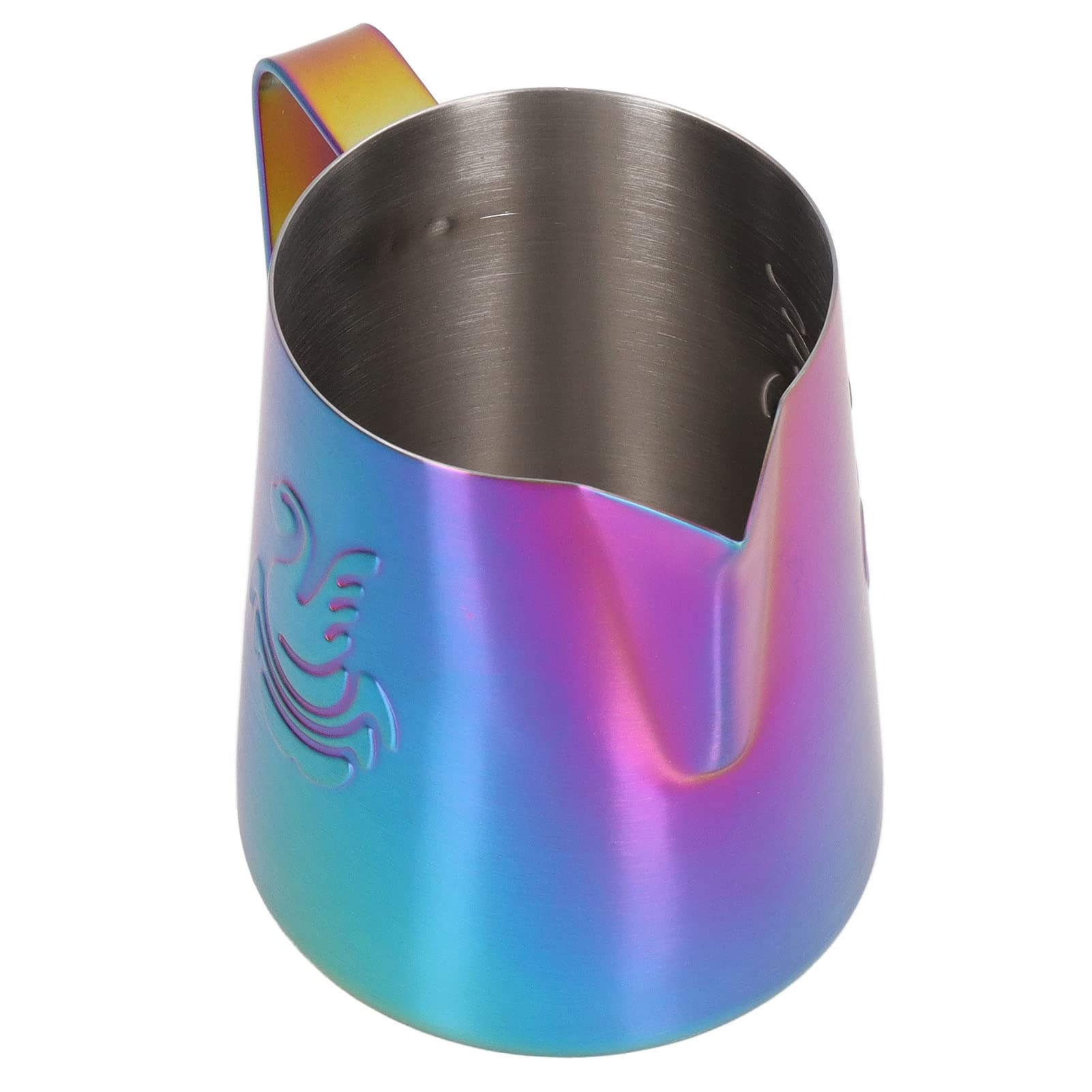 

KIMISS Milk Frother Pitcher, 380ml, Food-Grade Stainless Steel with Eagle Spout, Ideal for Making Lattes and Cream, Multi-Function Milk Jug for