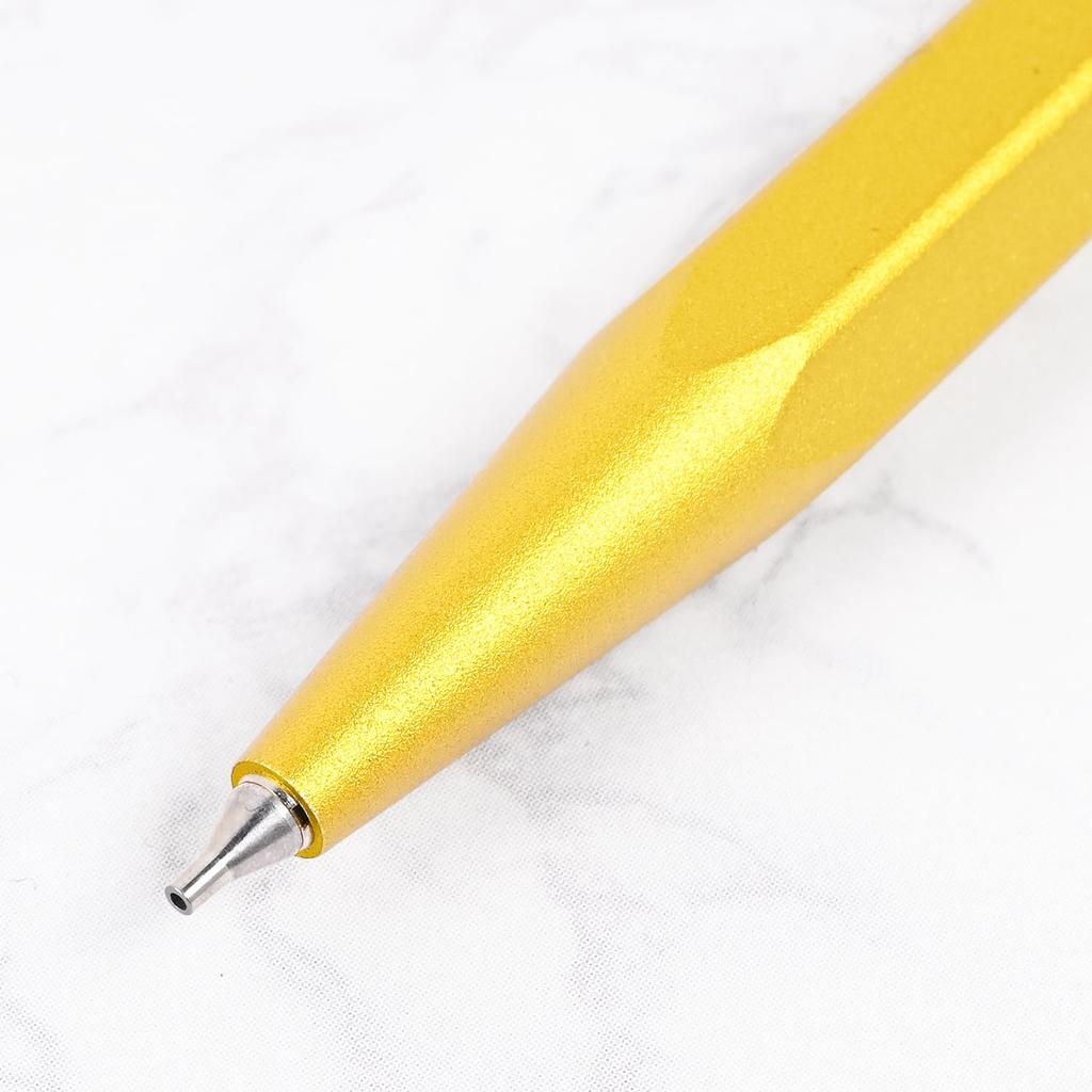 CARAN Mechanical Pencil 849 Colour Matte X Yellow Metal Tin Imported D'ACHE MF0844-743 0.5mm (Genuine Product)