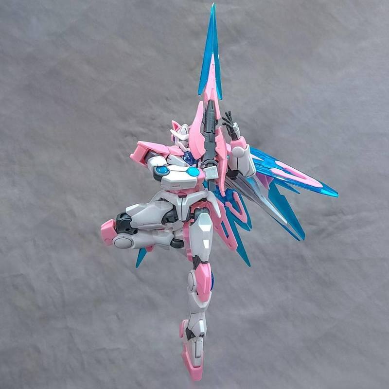 00Qan HG 1/144 Cat Ear Ver Pink Blue Black Color Options Mecha Assembly Model Kit Action Figures Anime Boys Toys Collectible