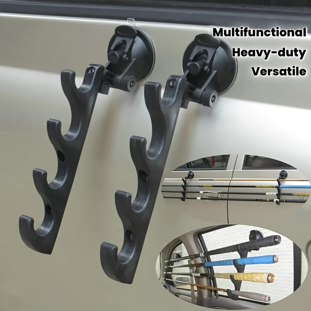 Suction Cup Vehicle Fishing Rod Storage Rack, Car Mounted Fishing Rod Placement Bracket, Fishing Accessories Organizer Holder