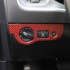 Headlight Switch Button Trim For Dodge Challenger Charger 15-19 Red Carbon Fiber